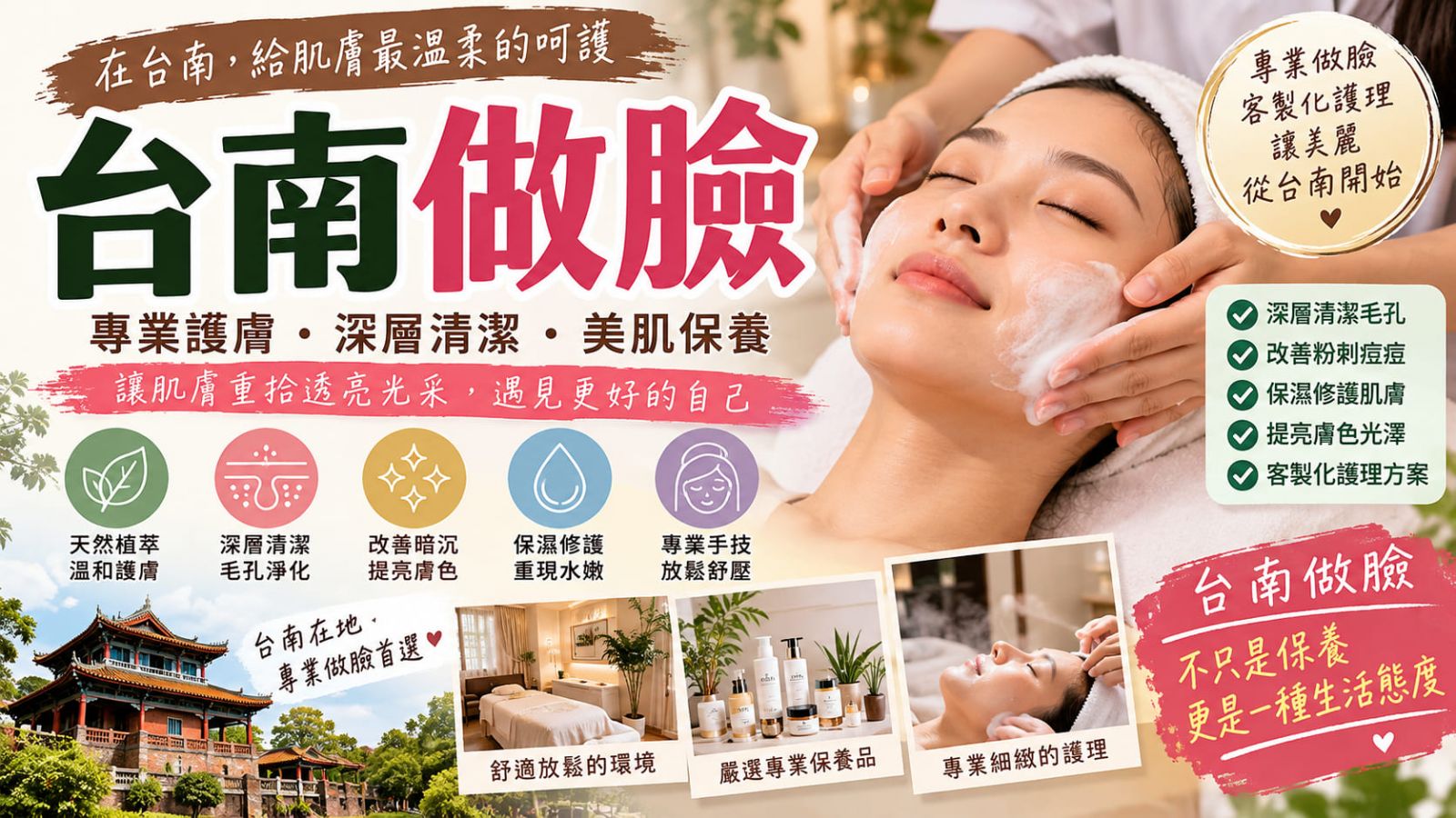 台南做臉怎麼選？做臉前先做這3件事，清粉刺、保養流程、費用與6大注意事項一次看